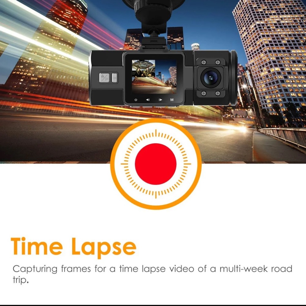 N2 Pro Dual Dash Cam - Night Vision Black VANTRUE camera only no accessories - Picture 3 of 13